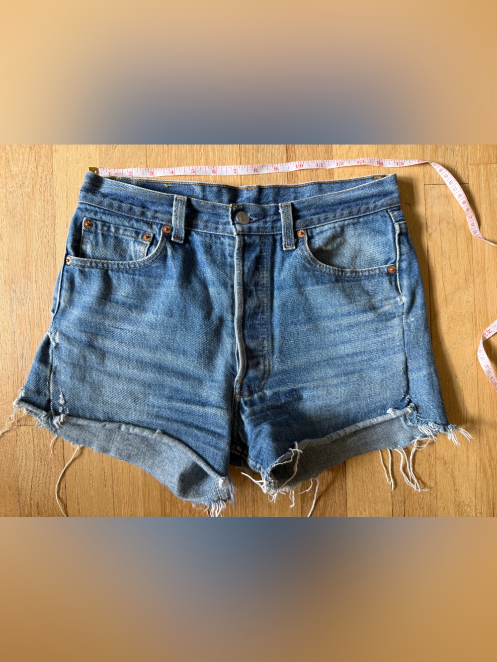 Levi's Vintage Blue Denim Cutoff Jean Shorts
